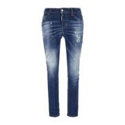 Dsquared2 Stiliga Jeans för Män och Kvinnor Blue, Dam