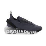Dsquared2 Fly Sneakers med Stretchstickning och Neopren Gray, Herr