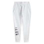 Dsquared2 Trendiga Bomulls Sweatpants White, Herr