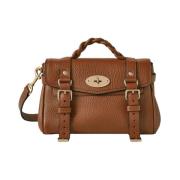 Mulberry Mini Alexa Chestnut Läder Väska Brown, Dam