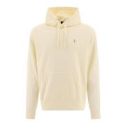 Ralph Lauren Pony Hoodie White, Herr