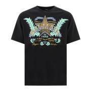 Balmain Western T-shirt i 100% bomull Black, Herr