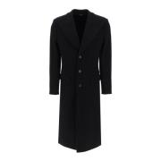 Dolce & Gabbana Techno Wool Coat Black, Herr