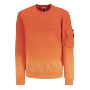 Premiata Sweatshirt med logga och armficka Orange, Herr