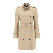 Burberry Montrose Dubbelknäppt Trenchcoat Beige, Dam