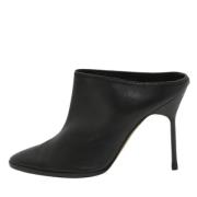 Manolo Blahnik Pre-owned Pre-owned Laeder klackskor Black, Dam