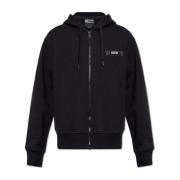 Versace Jeans Couture Hoodie med logotyp Black, Herr