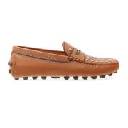 Tod's Läderstudded Moccasin Brown, Dam