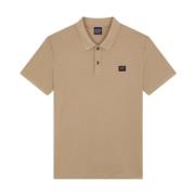 Paul & Shark Ekologisk bomull Piqué Polo med ikonisk emblem - Beige - ...