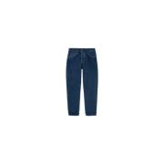 Carhartt Wip Klassiska Newel Pant med Fem Fickor Blue, Herr