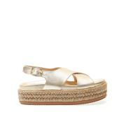 Paloma Barceló Guld Kil Sandal Yellow, Dam