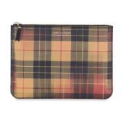 Comme des Garçons Lenticular-Effekt Tartan Pouch Multicolor, Herr