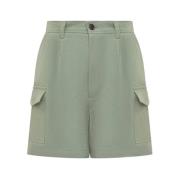 Woolrich Bermudashorts med Veck Green, Dam