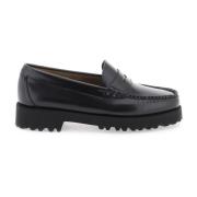 G.h. Bass & Co. 90-tals Moccasins med Gummi Lug Sula Black, Dam