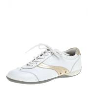 Prada Vintage Pre-owned Laeder sneakers White, Dam