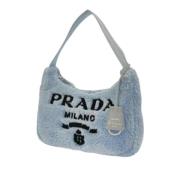 Prada Vintage Pre-owned Bomull prada-vskor Blue, Dam