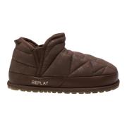 Replay Womens Mid-Top Home Shoes Brown, Dam