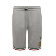 Dolce & Gabbana Gråa Bomullsshorts med Elastisk Midja Gray, Herr