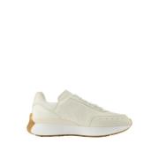 Alexander McQueen Sprint Sneakers - Beige Läder - Oversize Trend Beige...