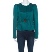 Valentino Vintage Pre-owned Satin ytterklder Green, Dam