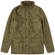 Barbour Quiltad jacka med fleecefoder och stora fickor Green, Herr