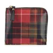 Comme des Garçons Lenticular Tartan Plånbok Red, Unisex