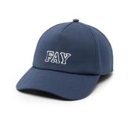 Fay Broderad Baseball Cap Blue, Herr