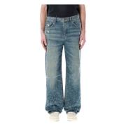 Amiri Slitna Shotgun Baggy Jeans Blue, Herr