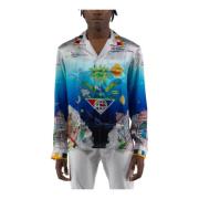 Casablanca Cuban Collar Skjorta Multicolor, Herr