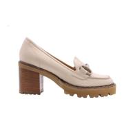 Luca Grossi Elegant Lancelot Moccasin Pumps Beige, Dam