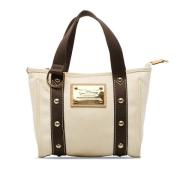 Louis Vuitton Vintage Pre-owned Canvas louis-vuitton-vskor White, Dam