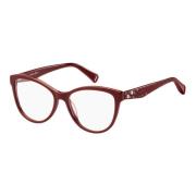 Max & Co Burgundy Eyewear Frames Red, Dam