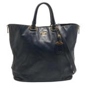 Prada Vintage Pre-owned Laeder totevskor Blue, Dam