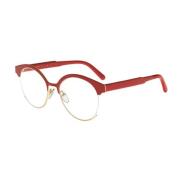 Marni Curve Me2102  Gold Eyewear Frames Red, Dam