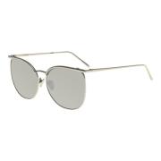 Linda Farrow White Gold Mirror Sunglasses White, Dam