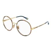 Chloé Red Havana Gold Eyewear Frames Brown, Dam