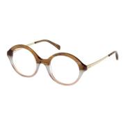 Emilio Pucci Light Brown Pink Eyewear Frames Multicolor, Dam