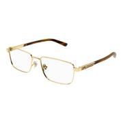 Gucci Havana Gold Eyewear Frames Multicolor, Unisex