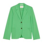 Marc O'Polo Vanlig jerseyblazer Green, Dam