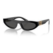 Miu Miu Black/Dark Grey Sunglasses Black, Dam