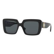 Versace Medusa Jewel Sunglasses Black, Dam