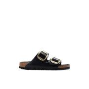 Birkenstock Sandaler Arizona Big Buckle Naturläder Patent Black, Dam