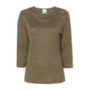 Allude Round-neck Knitwear Green, Dam