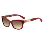 Kate Spade Burgundy/Brown Shaded Johanna2/S Sunglasses Red, Dam