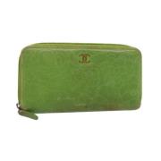 Chanel Vintage Pre-owned Laeder plnbcker Green, Dam