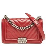 Chanel Vintage Pre-owned Laeder chanel-vskor Red, Dam