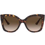 VOGUE Havana Solglasögon med Bruna Shaded Linser Multicolor, Dam