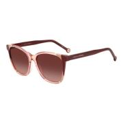 Carolina Herrera Burgund Nude/Pink Shaded Sunglasses Red, Dam