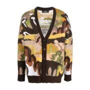 Dsquared2 Cardigans Brown, Herr