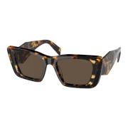 Prada Honey Havana/Dark Brown Sunglasses Brown, Dam